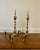 Metal Vintage 1980s Polished Brass Andirons, Pair For Sale - Image 7 of 7
