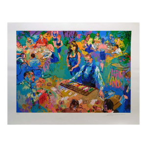 LeRoy Neiman High Stakes Blackjack-Vegas Hand Signed Serigraph Unframed