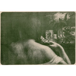 Jules Flandrin, La Chevelure, 1898, Original Lithograph For Sale