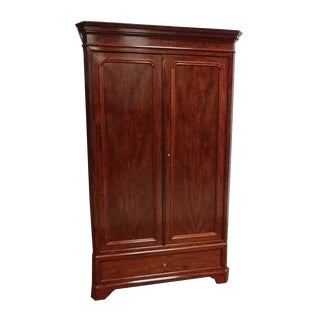 Narrow Mahogany Wardrobe For Sale