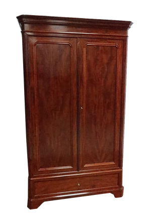 Narrow Mahogany Wardrobe