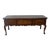English Dresser Base / Sideboard, Oak + Mahogany Banded For Sale