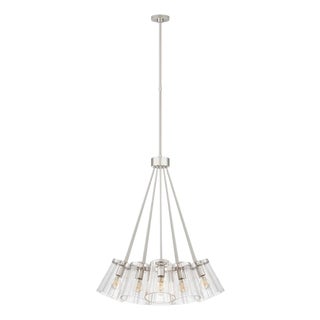 Visual Comfort Thoreau Large Polished Nickel Chandelier by Kate Spade For Sale