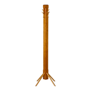 Vintage Mid Century Tall Modernist Studio Craft Douglas Fir Coat Hat Rack