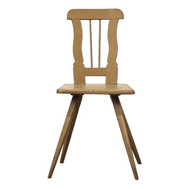 Primitive Rustic Farmhouse Wabi Sabi Mountain Chair, 1800s For Sale