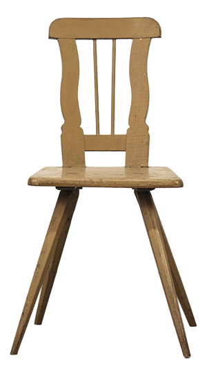 Primitive Rustic Farmhouse Wabi Sabi Mountain Chair, 1800s