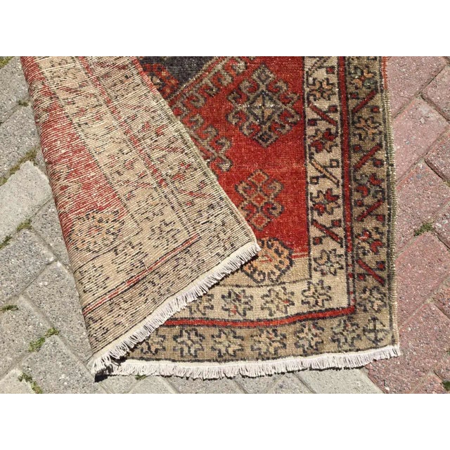 Textile Vintage Turkish Rug Runner, 41" X 142" For Sale - Image 7 of 8