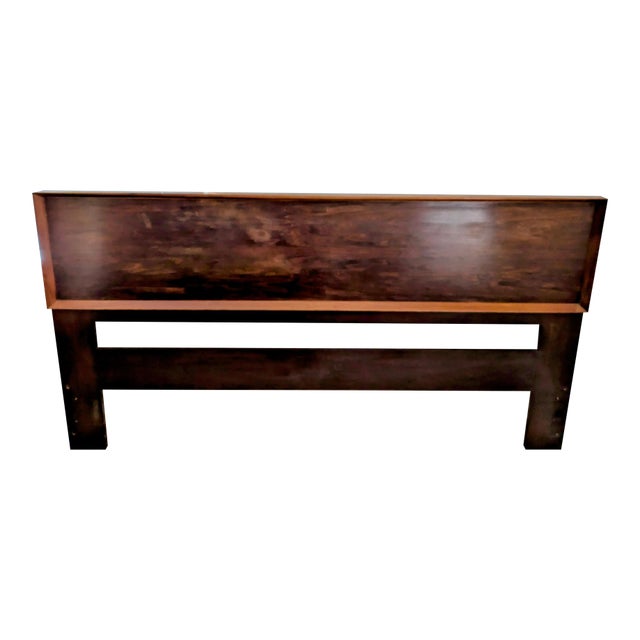 1960s King MCM Rosewood Headboard For Sale