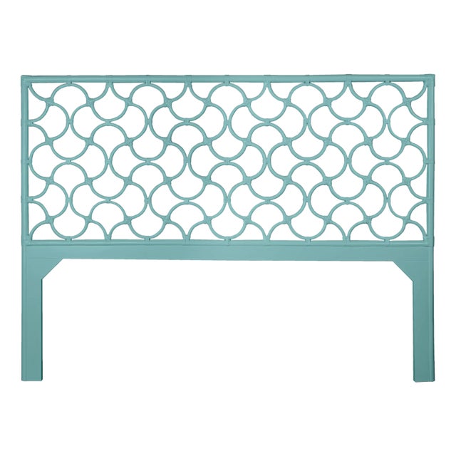 Mar Headboard King, Turquoise For Sale