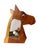 Pair Vintage Western Folk Art Wooden Horse Head Coin Banks For Sale - Image 4 of 16