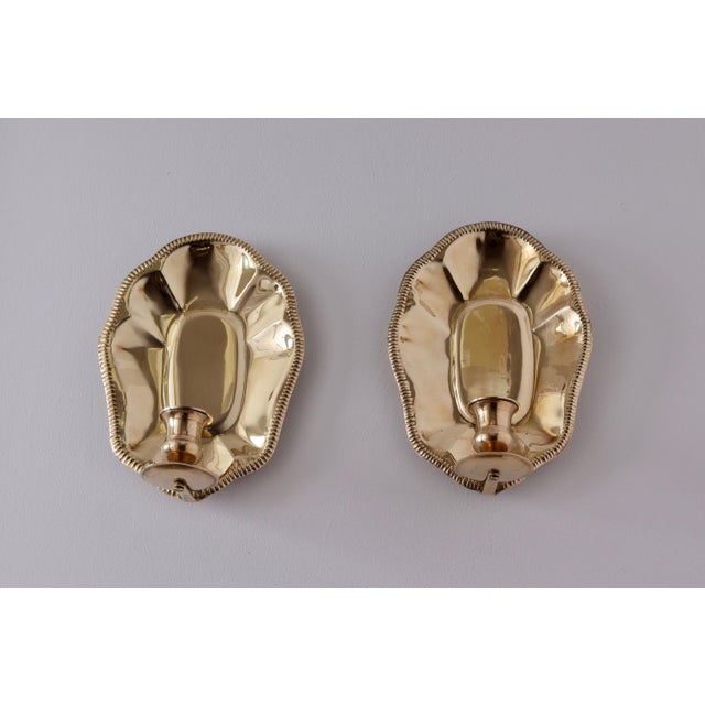 Mid-Century Swedish Brass Sconces, Set of 2 For Sale - Image 16 of 16