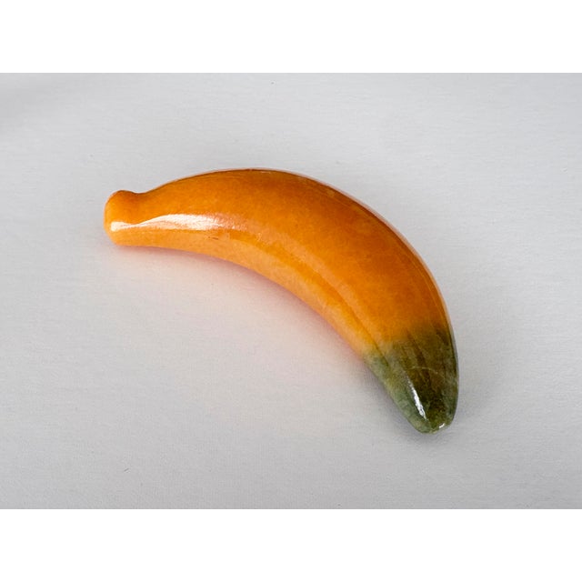 Yellow Vintage Polished Alabaster Stone Fruits - Set of 3 For Sale - Image 8 of 11