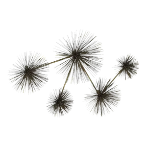 Curtis Jere Mid Century Urchin Brass Wall Sculpture