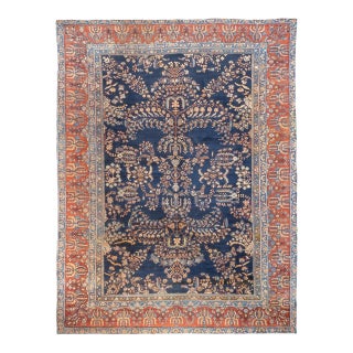 Antique Persian Sarouk Rug 8'8'' x 11'8'' For Sale