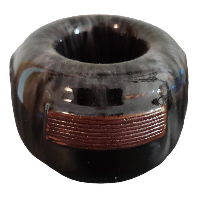 German Art Nouveau Studio Ceramic Candleholder by Theodor Keerl, 1890s For Sale
