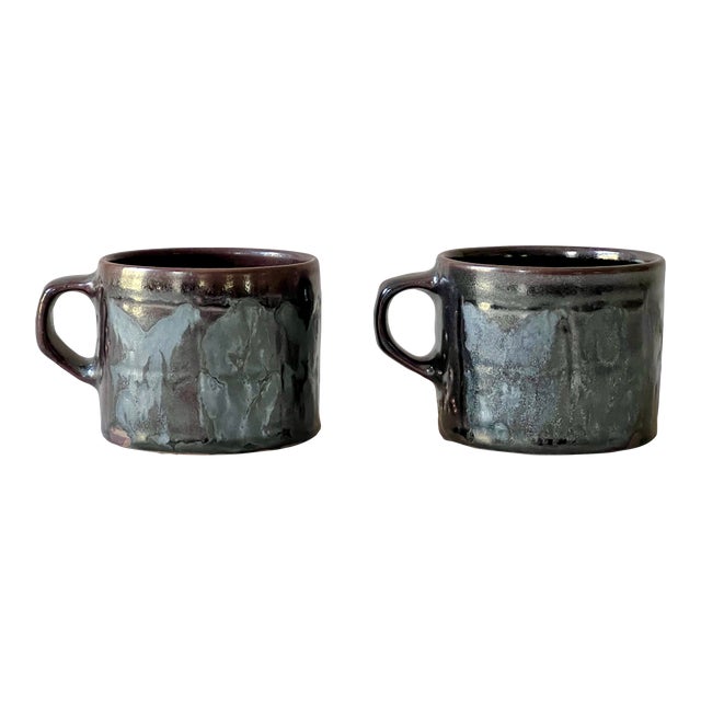 Pair of X O Mugs by Eric Moore For Sale