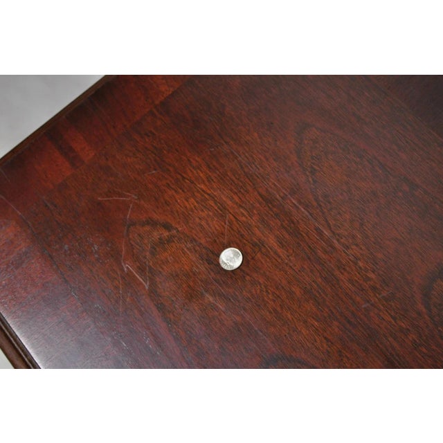 Mid 20th Century Chinese Chippendale Georgian Mahogany Ball & Claw Console Sofa Hall Table Attributed to Lane For Sale In Philadelphia - Image 6 of 10