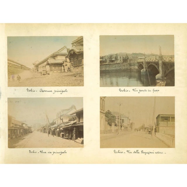 Ancient views of Tokyo is a set of four original vintage albumen prints on single cardboard: 26 x 34 cm. They were...