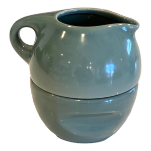 Russel Wright for Oneida Stackable Creamer Sugar Set Seafoam Green