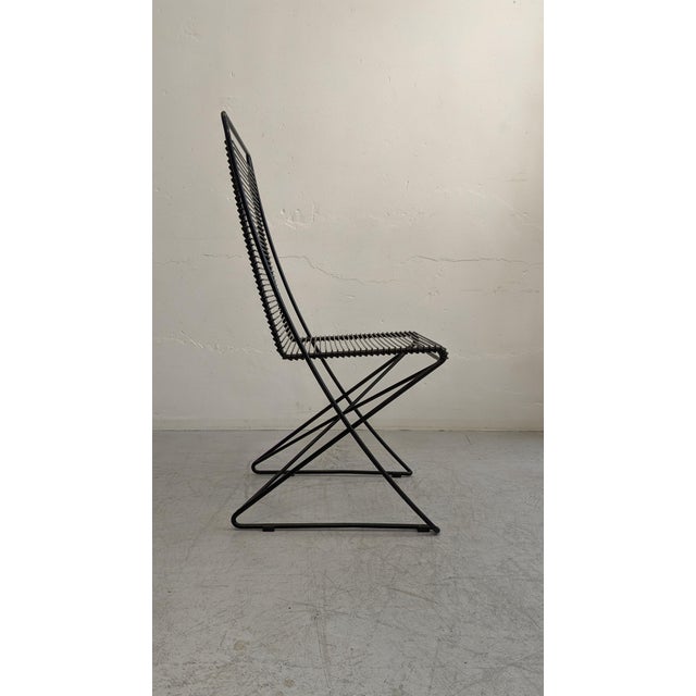 Postmodern Vintage Cantilever Chair in Black by Till Behrens for Schlubach, 1980s For Sale - Image 3 of 13