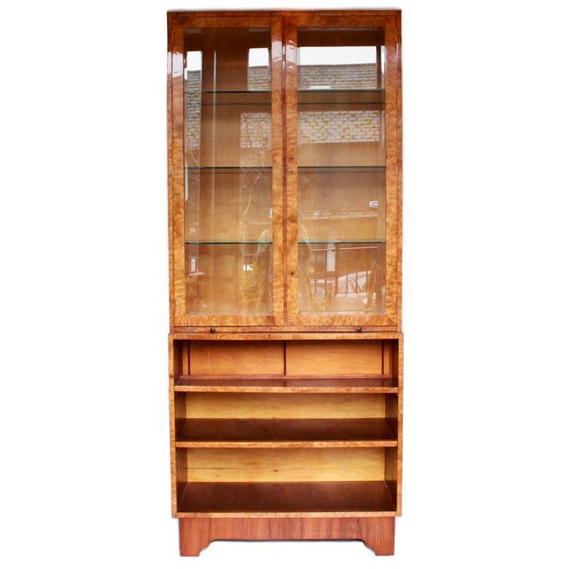 Vintage Bookcase in Satinwood, 1930s For Sale - Image 14 of 14