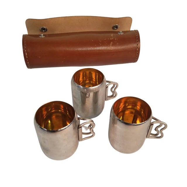 Circa 1944 Travel Shot Glasses by Rumpp, Germany- Set of 3 For Sale - Image 4 of 4