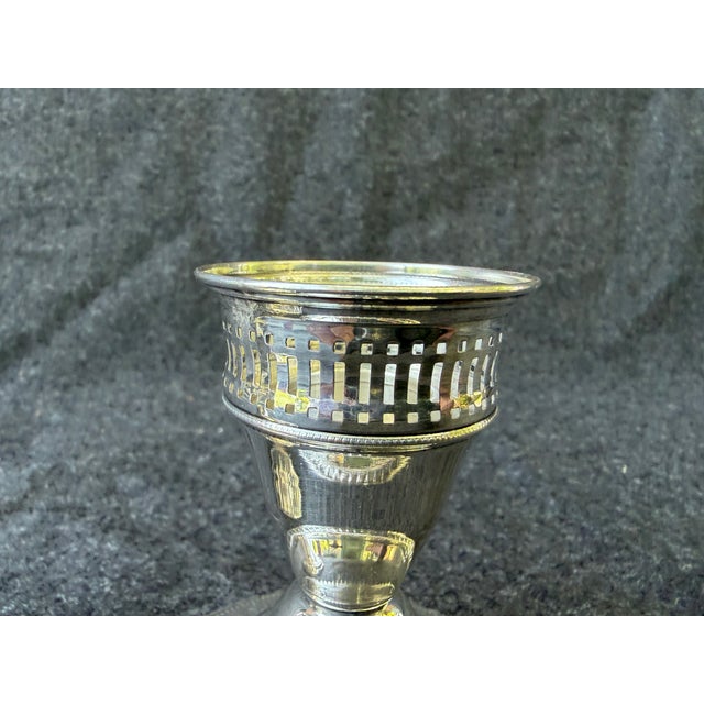 Metal Vintage Sterling Silver Weighted Duchin Candlesticks a Pair For Sale - Image 7 of 16