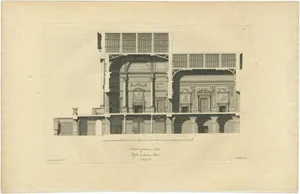 Campbell, Illustration of a Section of Stratton Park, Hampshire, England, 1770, Print