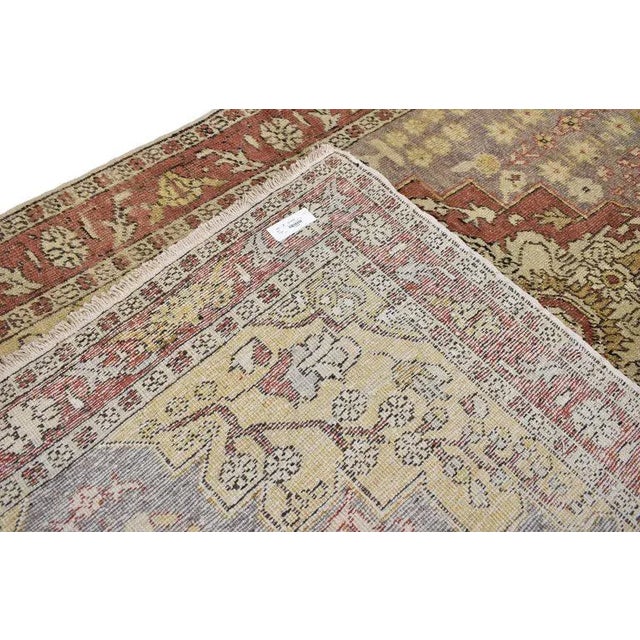 Mid 20th Century 20th Century Rustic Style Turkish Sivas Accent Rug - 4′4″ × 6′10″ For Sale - Image 5 of 6