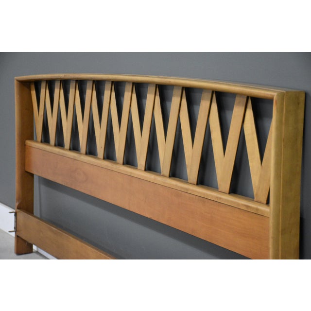 Maple King Headboard by Paul Frankl for Johnson Furniture For Sale In Boston - Image 6 of 6