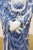 Vintage Japanese Kutani Blue White Porcelain Quan Yin Goddess Statue 10" For Sale - Image 12 of 14