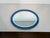 Oval Mirror With Blue Outline by Fontana Arte Italy Circa 1970 For Sale - Image 12 of 12