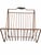 Charming vintage wire magazine rack featuring an airy, sculptural openwork design. Constructed from slender metal rods,...