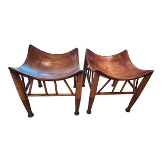 Kreiss Egyptian Stools - Set of 2 For Sale