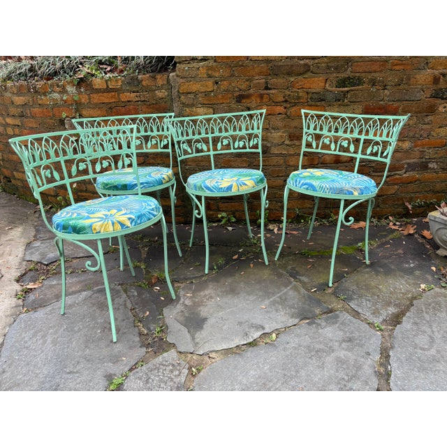 Mid 20th Century Mid 20th Century Salterini Pool Side Chairs, Set of 4, Attributed For Sale - Image 5 of 12