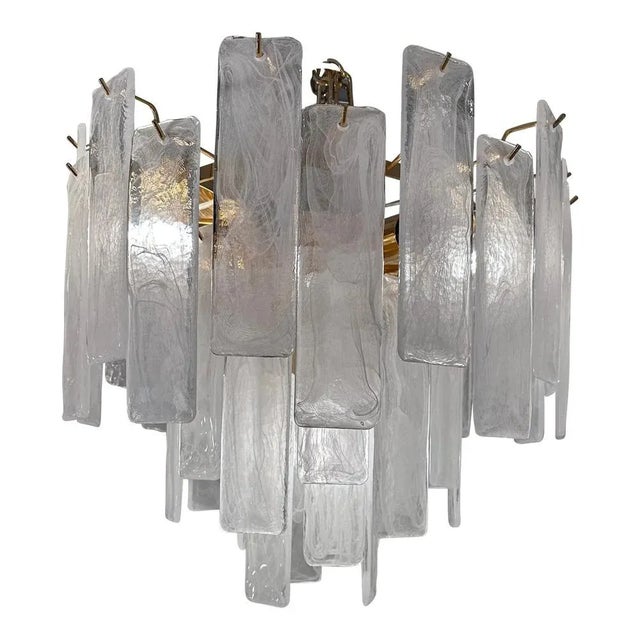 Veneered-White Listelli Alabastro Chandelier by Simoeng For Sale - Image 6 of 6