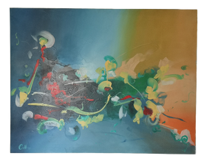 Conillo, Abstract Composition, 1990s, Oil Painting on Canvas