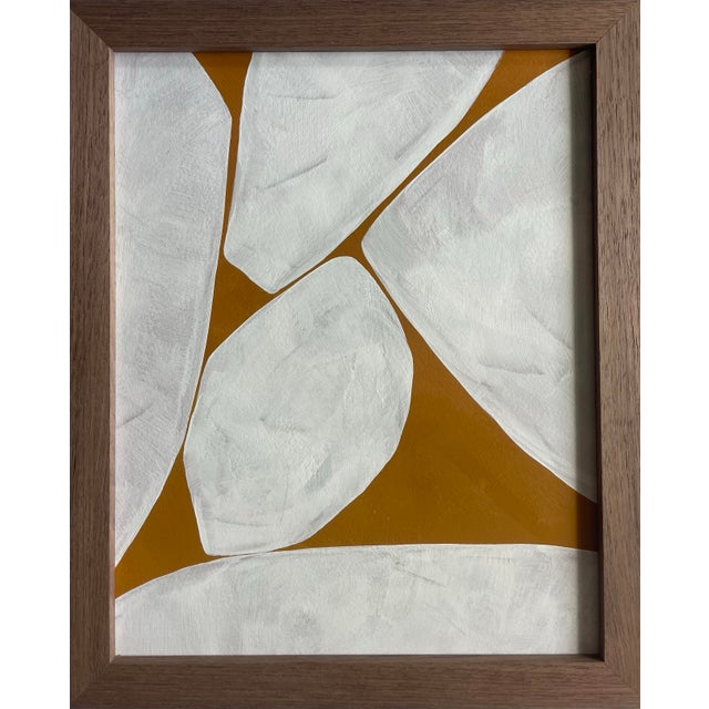 Sienna 2026 Contemporary Set of Nine Abstract Paintings in Sienna on Cotton Paper by Artist r.k. Red For Sale - Image 8 of 13