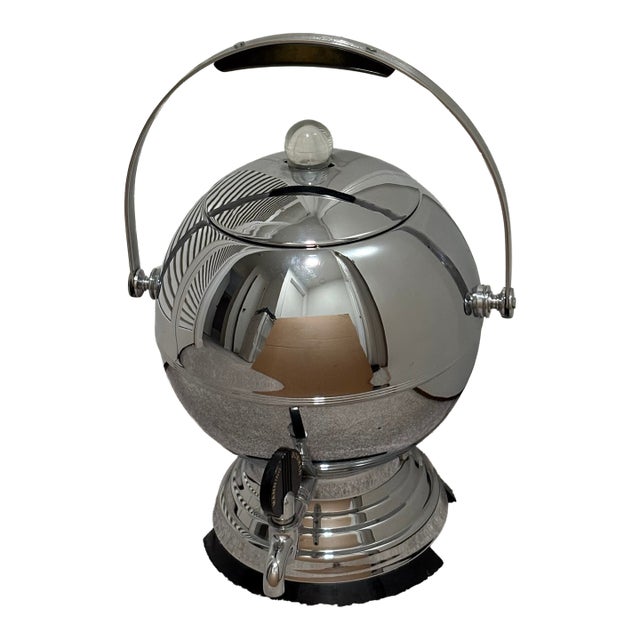 Midcentury Manning-Bowman Art Deco Globe Percolator Coffeemaker For Sale
