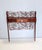 Mid-Century Modern Vintage Italian Console Table in Ebonized Beech and Rose-Patterned Fabric, 1950s For Sale - Image 3 of 11