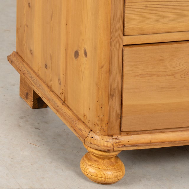 Early 20th Century Danish Waxed Pine Chest of Four Drawers For Sale - Image 14 of 16