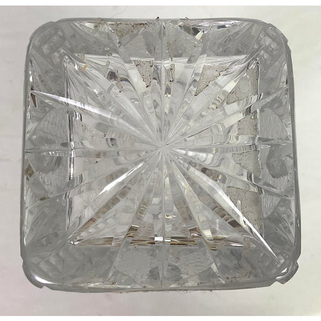 1940s Art Nouveau Superior Cut Crystal Liqueur/Liquor Decanter For Sale - Image 12 of 12
