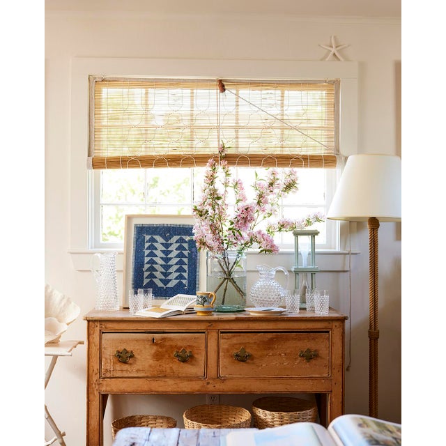 Wood Hand Woven Wastepaper Basket For Sale - Image 7 of 10