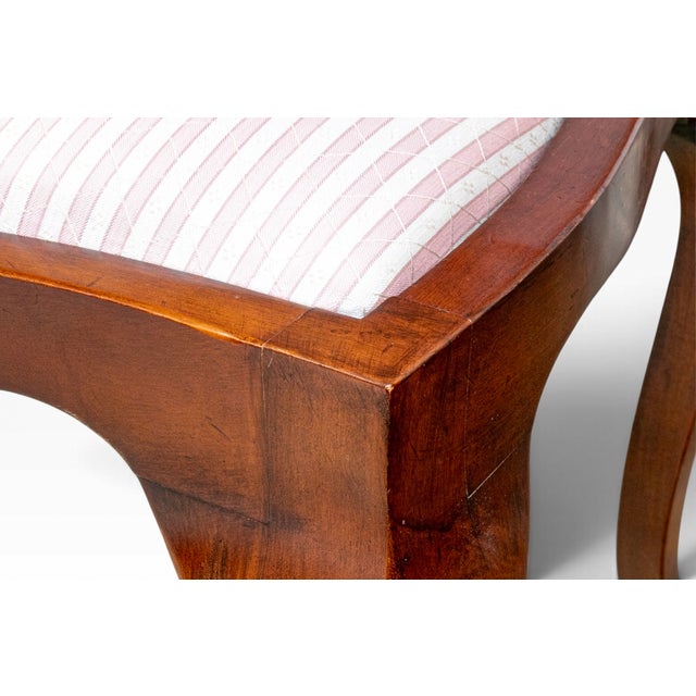 Late 20th Century Queen Anne Style Carved Mahogany Vasiform Splat Side Chair For Sale - Image 12 of 13