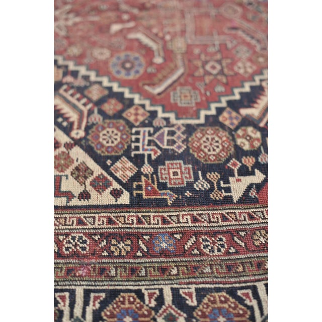 Antique Oliver Nomadic Village Rug, 5 x 8.3 For Sale - Image 9 of 11