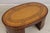 Maitland Smith Leather Top Oval Partners Desk For Sale - Image 13 of 18