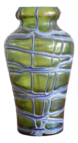 Art Nouveau Glass Vase from Palme König, Vienna, 1900s