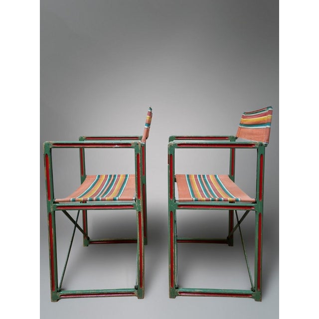 A set of 2 vintage folding camping/deck or route chairs. great design, made around the 1950s and designed to be useful,...