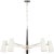 Modern AERIN for Visual Comfort Signature Olina 10" Sconce in Polished Nickel and Ebony with Linen Shade For Sale - Image 3 of 8
