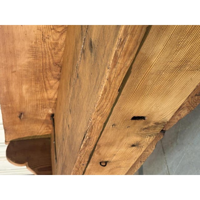 Antique Larch Chest in Wood, 1800s For Sale - Image 4 of 6